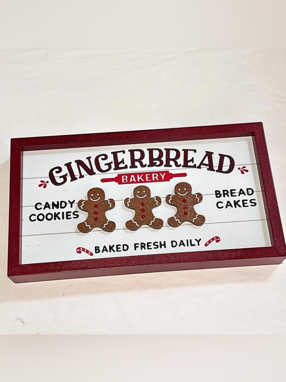 Festive Voice Gingerbread Bakery Sign Gingerbread Bakery Sign Brown &